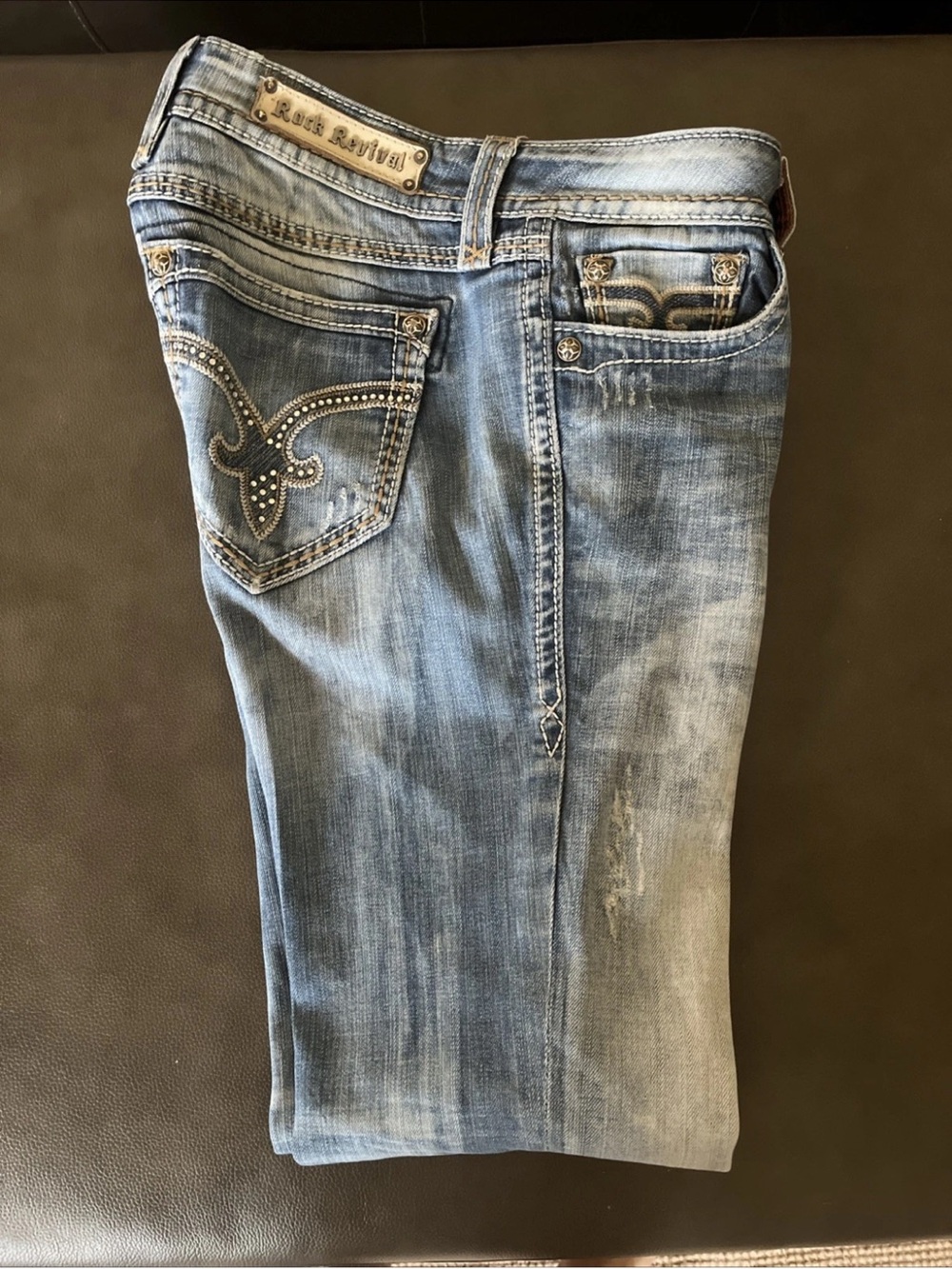 Rock Revival Women’s Boot Cut Jeans - Light Blue Wash